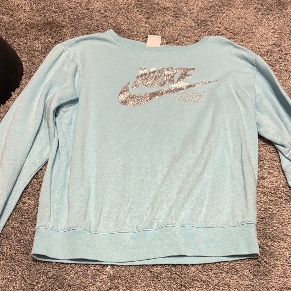 Nike Kids Sky Blue Long Sleeve Tee